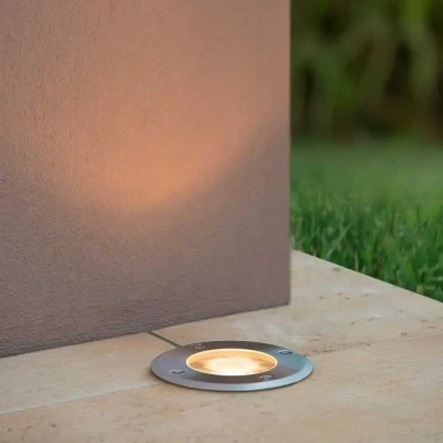 Afbeelding van Lucide BILTIN Grondspot Buiten Ø 10,8 cm 1xGU10 IP67 Mat chroom