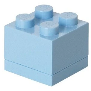 Afbeelding van Opbergbox Lego Mini Brick 4 Licht Blauw