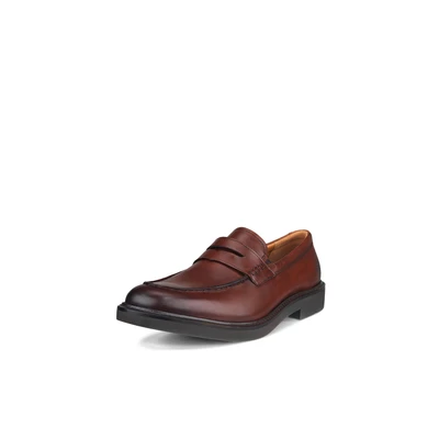 Afbeelding van ECCO Metropole London Instappers, Heren, Maat: 39, Cognac Leer