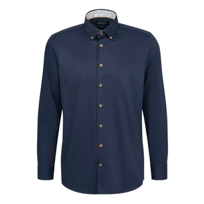 Afbeelding van bugatti Herenhemd met button down kraag, 390 marine, L