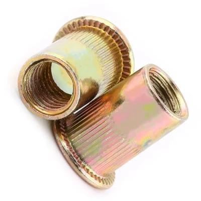 Afbeelding van 100 / 20Pcs M3 M12 Acier au Carbone Fileté Plat Rivet écrou Bride Rivnut Attache Nutsert(M6/100pcs)