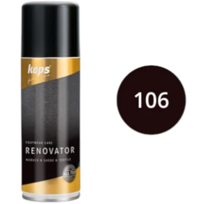Afbeelding van Kaps Renovator Spray voor suede en nubuck frist de kleur op verzorgt het leer (106) Donker Bruin 200ml