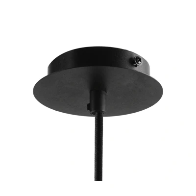 Afbeelding van Yphix E27 Led Lamp Pendel Zwart 120cm Met Plafond Afdekplaat LEDdirect.nl