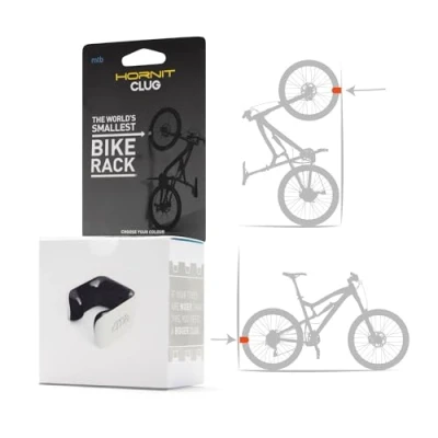 Afbeelding van Clug CLUGSWHBK fietshouder, wit/zwart, 23 32 mm/1 1,25