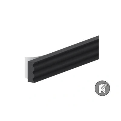Afbeelding van Ellen tochtband K profiel 9 x 3 mm 7.5 m zwart