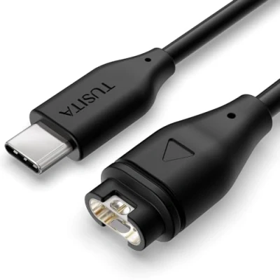 Afbeelding van TUSITA USB C Stekker Oplaad/Datakabel Compatibel met Garmin Horloge 1M