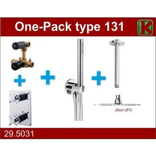 Afbeelding van Wiesbaden one pack inbouwthermost.set type 131 CHR (20cm ufo)