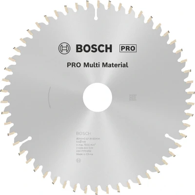 Afbeelding van Bosch Cirkelzaagblad Multi Material 200 x 30 2,4 mm, 54