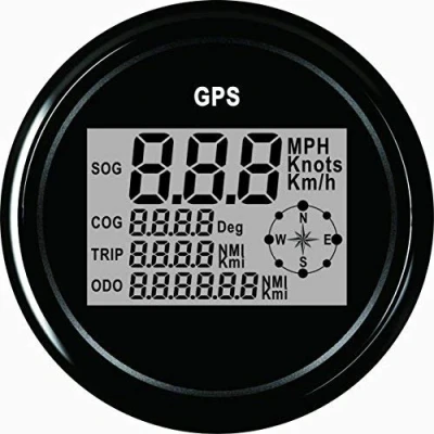 Afbeelding van ELING Gegarandeerde digitale GPS snelheidsmeter afstandsmeter voor auto of boot met achtergrondverlichting 85 mm