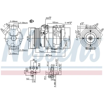 Afbeelding van Nissens Airco compressor 89558