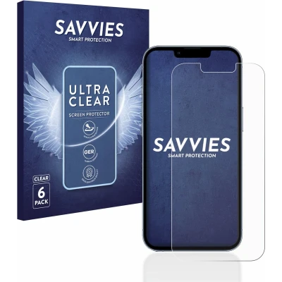 Afbeelding van Savvies (6 Stuks) Schermbeschermer voor Apple iPhone 13 Pro Screen Protector Ultra Transparant