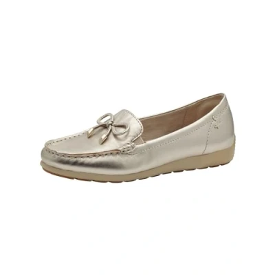 Afbeelding van Tamaris Comfortabele mocassin voor dames, goudkleurig, 38 EU