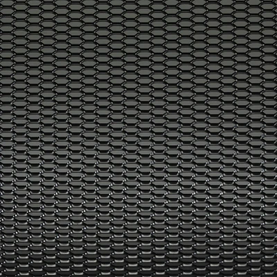 Afbeelding van AutoStyle Racegaas aluminium zwart honingraat 12x6mm 125x25cm