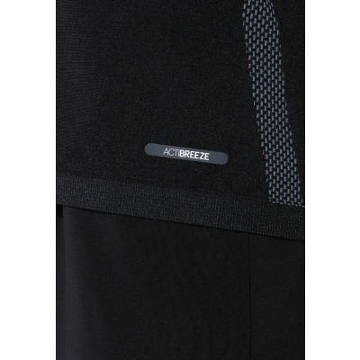 Afbeelding van Asics Seamless SS Top, Heren, Maat: Small, Performance black carrier grey