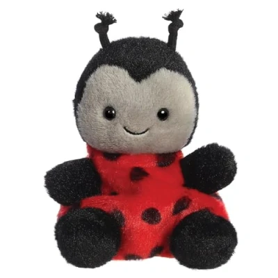 Afbeelding van Aurora, 82059, Palm Pals Spots Ladybird 5 inch, zacht speelgoed, rood en zwart