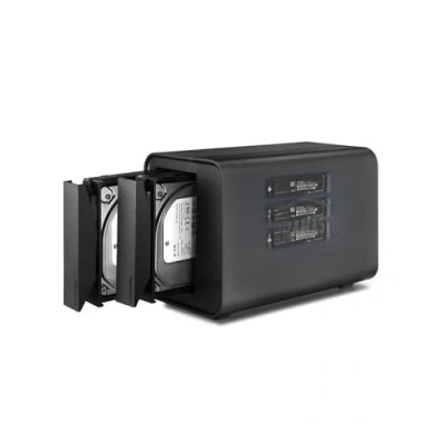 Afbeelding van TERRAMASTER D5 Hybride 5 bay NVMe HDD behuizing USB 3.2 (Gen 2) 10 Gbps type C ondersteunt Raid 0/1/Single/JBOD exclusief 2+3 Hybrid Schijvennetwerk (zonder schijf)