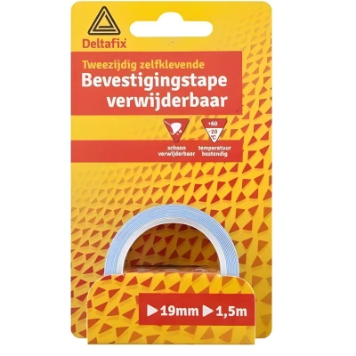 Afbeelding van Deltafix Bevestigingstape verwijderbaar 1,5m1