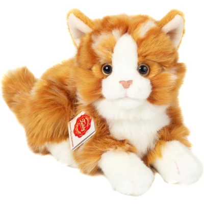 Afbeelding van Teddy HERMANN ® Cat lying red ge tiger t, 20 cm