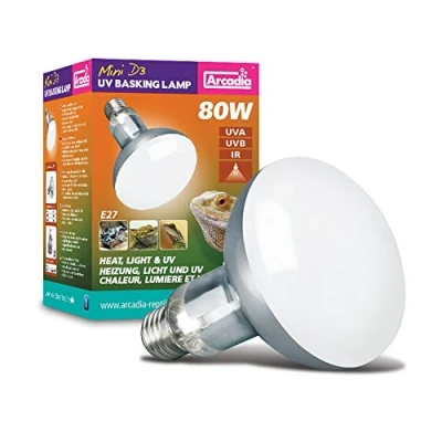 Afbeelding van Arcadia SMA80E27 D3 UV Basking lamp 80 Watt 2. generatie.