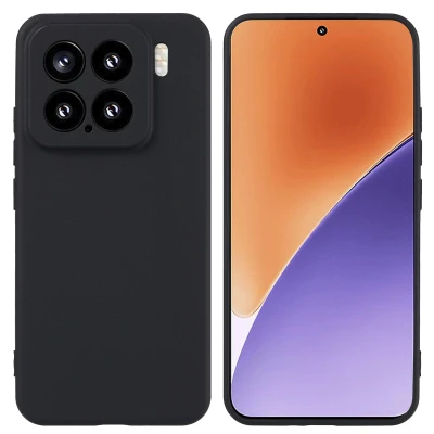 Afbeelding van Xiaomi 15 Hoesje Siliconen en TPU (zacht) imoshion Backcover/Softcase Zwart Telefoonhoesje