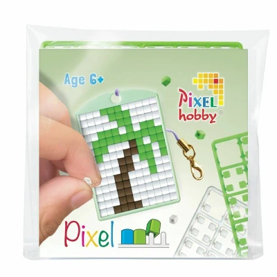 Afbeelding van Pixelhobby medaillon startset palmboom