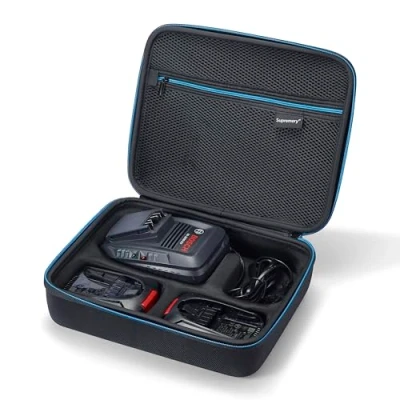 Afbeelding van Supremery Tas compatibel met Bosch oplader 18V AL 1830 CV en gereedschapsaccu 18 V 2,5 Ah accu case accessoires