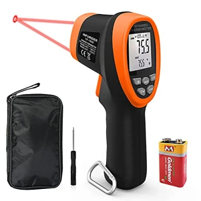 Afbeelding van Infraroodthermometer, INFURIDER YF 1500 Contactloze lasertemperatuurmeter Temperatuurmeter, 50 C tot IR pyrometer 30: 1 Temperatuurpistool voor HVAC ovenindustrie Niet Mensen】