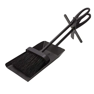 Afbeelding van JVL Purbeck Hearth Open Haard Netjes Borstel Set, Metaal