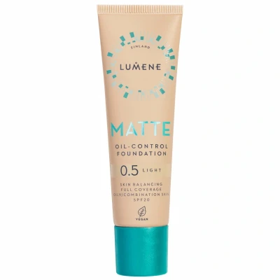 Afbeelding van Lumene Matte Oil Control Foundation SPF20 0.5 Light (30 ml)