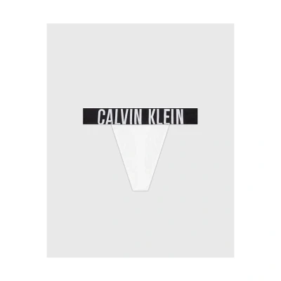 Afbeelding van Calvin Klein Underwear HIGH LEG Thong String, Dames, Maat: Medium, White