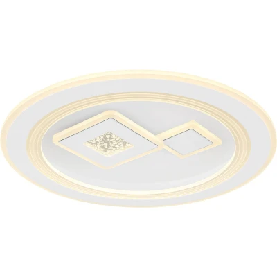Afbeelding van Globo plafonniere Valeria wit metaal 46,6 cm ingebouwde LED module 48455 40R