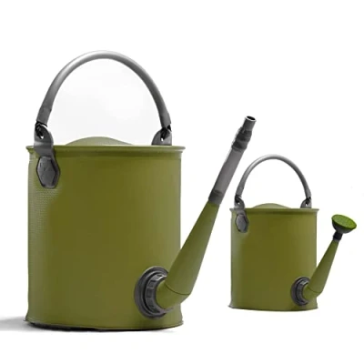 Afbeelding van Colapz Inklapbare gieter Opvouwbare emmer Campervan Accessoires NL Olijfgroen