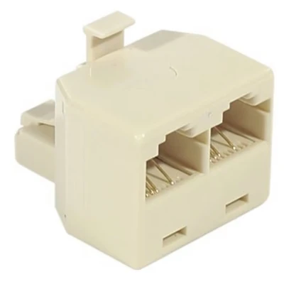 Afbeelding van CUC Exertis Connect 252121 RJ 45 2 x Beige kabeladapter/verloopstukje