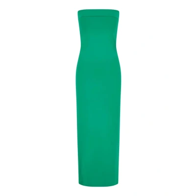 Afbeelding van Urban Classics Bandeau Etuijurk, Dames, Maat: Large, Froggreen