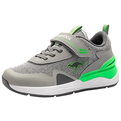 Afbeelding van KangaROOS Kindersportschoenen KD Gym EV, Vapor Grey Neon Green 2198, 37 EU