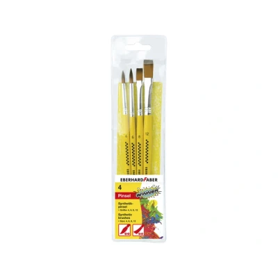 Afbeelding van Eberhard Faber Ef 579921 Penselenset Synthetisch Maat 4 6 8 12