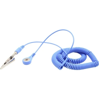 Afbeelding van Quadrios ESD aardingskabel 3.60 m Drukknop 4 mm, Stekker, Krokodilklem