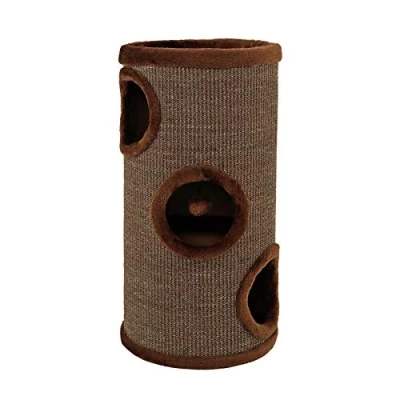 Afbeelding van Krabtonn voor katten krabpaal met sisal (50 cm hoogte, Bruin)