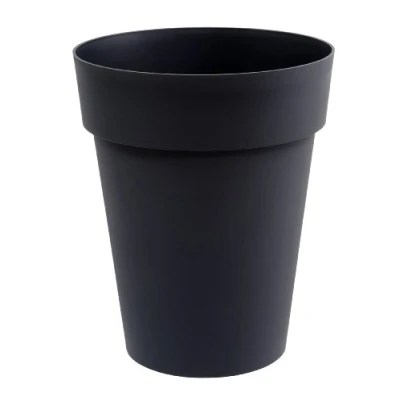 Afbeelding van Plantenpot/bloempot Toscane antraciet grijs kunststof D44 x H53 cm Plantenpotten