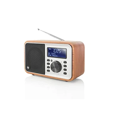 Afbeelding van Dual DCR 51 DAB+/FM radio met accu en bluetooth, bruin