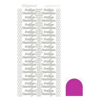 Afbeelding van Hobbydots sticker Mirror Pink 10 stuks