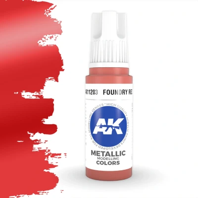 Afbeelding van Foundry Red Metallic Modelling Colors 17ml AK11203