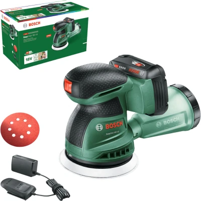 Afbeelding van Bosch Groen EasyOrbit 18V 10 Accu Excenterschuurmachine Inclusief 2,0 Ah en AL18V20 Lader 06033E4002