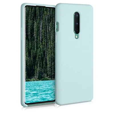 Afbeelding van kwmobile telefoonhoesje compatibel met OnePlus 8 (2020) hoesje Zachte case voor smartphone Back cover in mat mintgroen