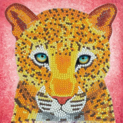 Afbeelding van Crystal Art Kaart Panter 18x18 cm