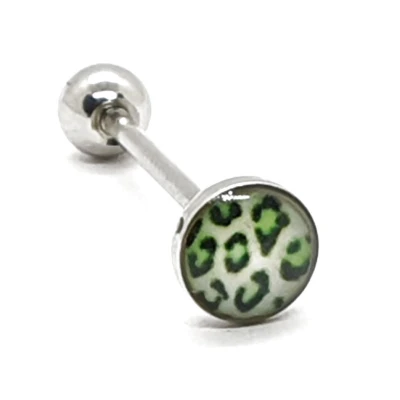 Afbeelding van Tong Piercing Panterprint Groen