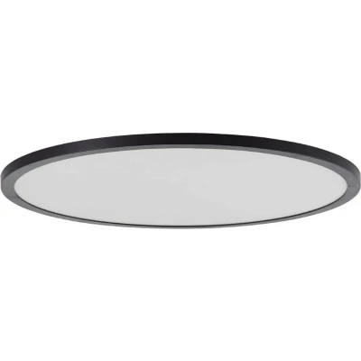 Afbeelding van Brilliant Leuchten Ledscherm Tuco Ø 50 cm, dimbaar, CCT, 3900 lm, afstandsbediening, kunststof, zwart/wit (1 stuk)