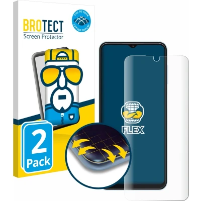 Afbeelding van BROTECT Screenprotector voor Samsung Galaxy A13 Folie Beschermfolie transparant volledig dekking (2 Stuks)