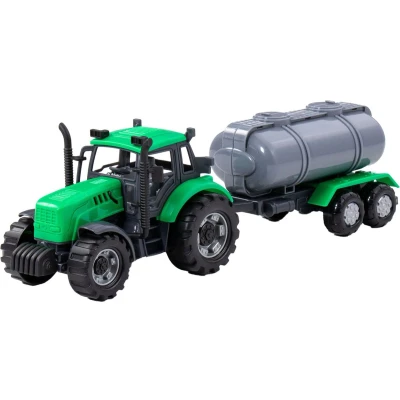 Afbeelding van Cavallino Toys Tractor met Tankwagen Groen, Schaal 1:32