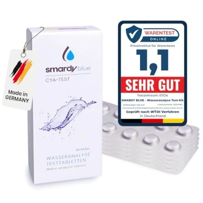 Afbeelding van smardy 50 Fotometer Testtabletten CyA test (Stabilisator, Cyaanzuur) voor Elektronische Watertester/Zwembadtester
